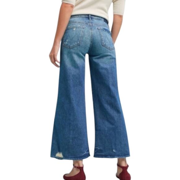 MOTHER Classic Denim Wide Leg Jeans - Picture 2 of 12